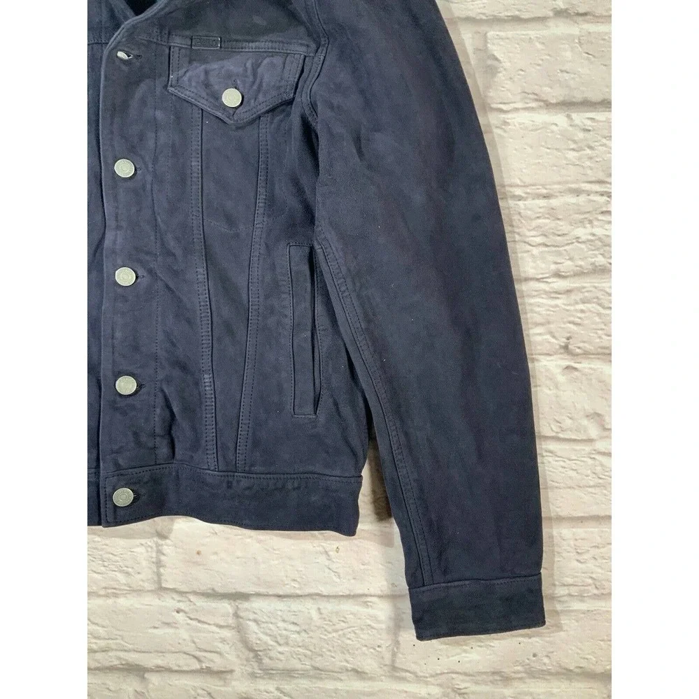 New Polo Ralph Lauren S Leather/Suede Western Moto/Biker Trucker Type-3 Jacket - Picture 8 of 11